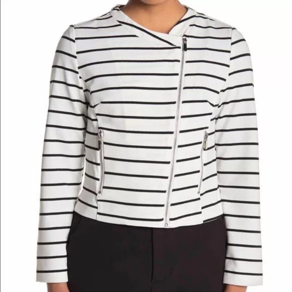 Bagatelle White Jacket with stripes size PS - Picture 3 of 7